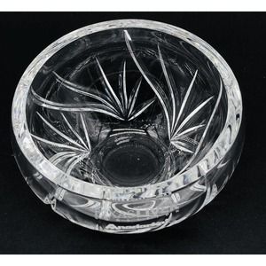 Marquis Waterford Crystal Bowl 4.5 in “Texas Liver Coalition” Script On Side A3